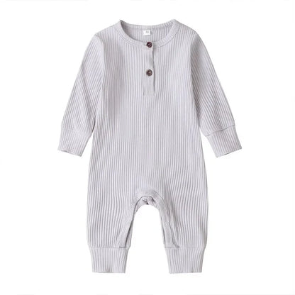 CozyNest – Autumn Cotton Romper for Newborns